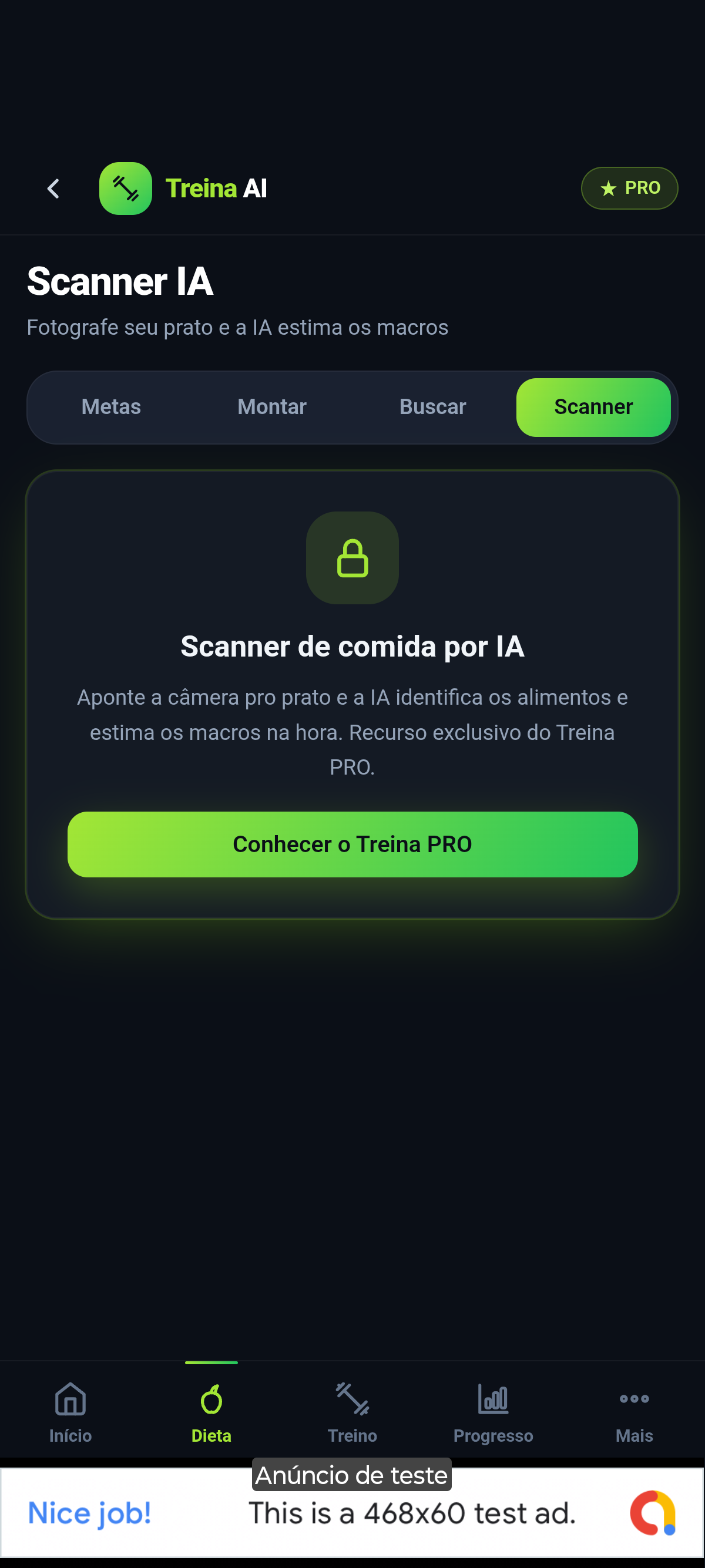 Scanner de comida por IA